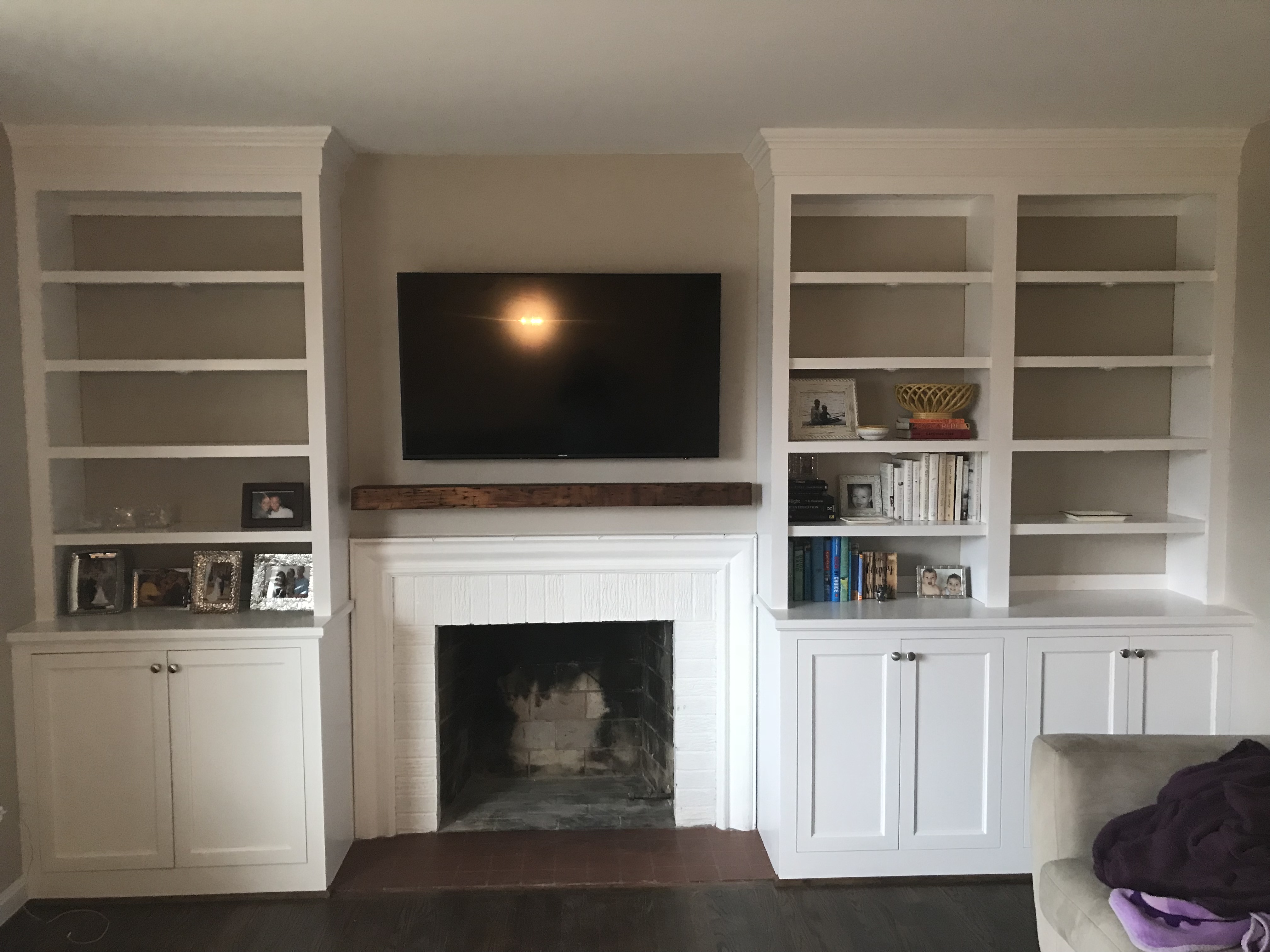 Before After Designing Around An Off Center Fireplace 1970