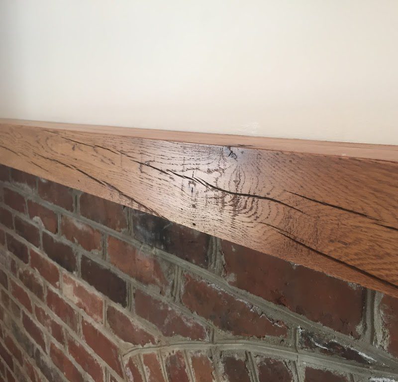 Before/After :: A Massive Fireplace Mantel