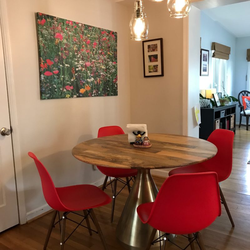 Before/After :: A Bright Kitchen Table Space