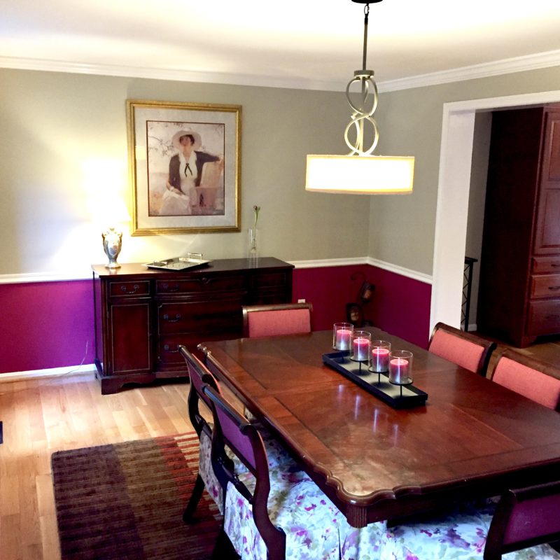 Before/After :: Simple Changes in a Dining Room