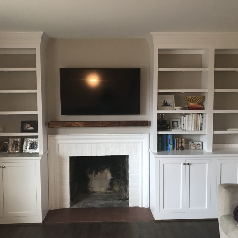 Before/After :: Designing Around an Off-Center Fireplace