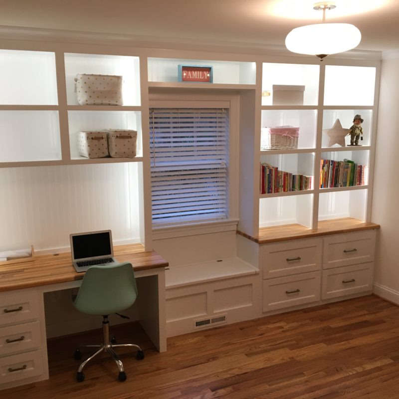 Before/After :: Converting the Playroom to a Part-Time Home Office!