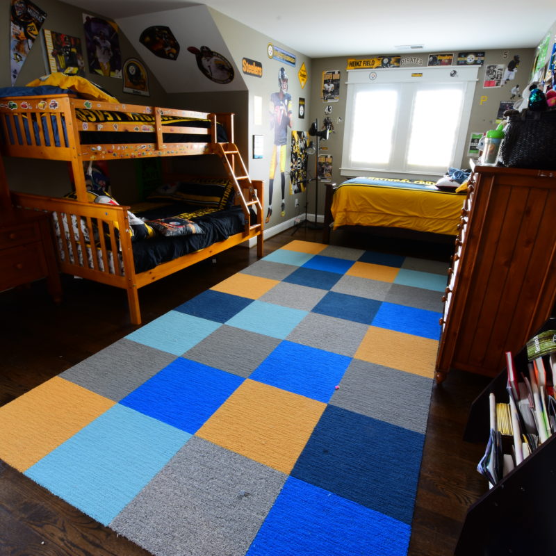 Before/After :: Adding Color with a Custom Rug