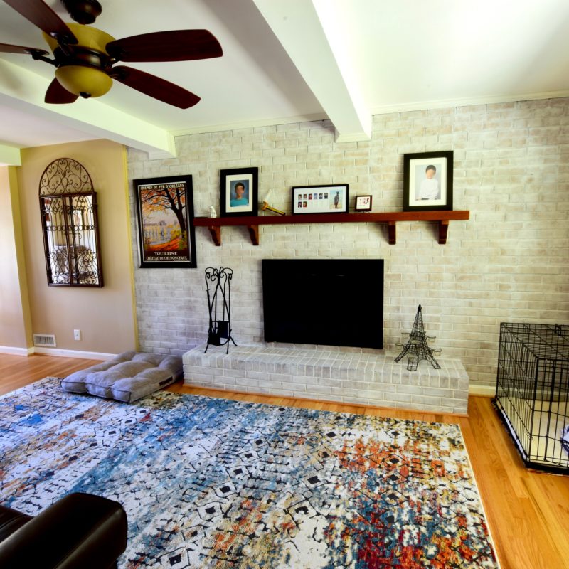 Before/After :: Whitewashing the Fireplace