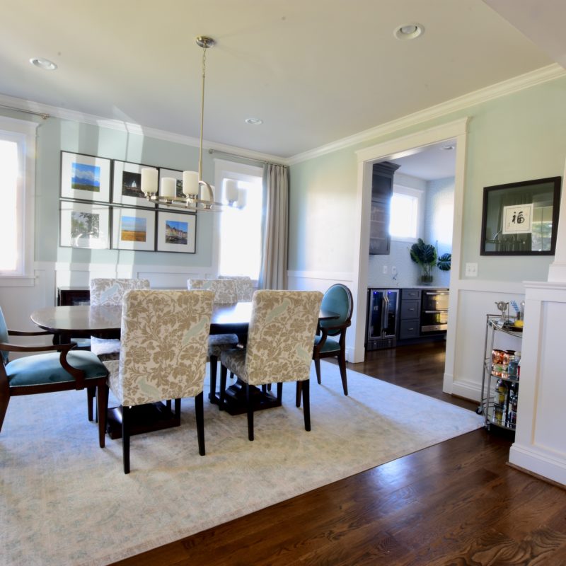 Featuring :: A Chic and Serene Dining Room